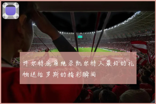 许尔特底角绝杀凯尔特人最好的礼物送给罗斯的精彩瞬间